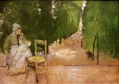 En el Jardín de Luxemburgo de Edgar Degas